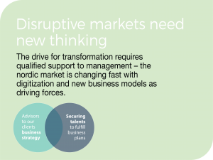 Disruptive markets 1 2 North Consultants