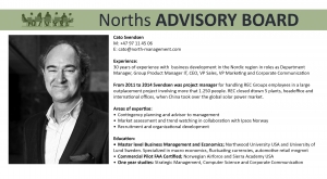 Norths Advisory Board Cato Svendsen North Consultants