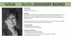 Norths Advisory Board Hilde Thømte North Consultants