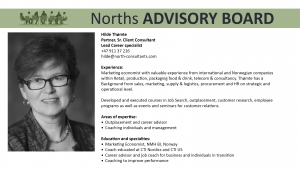 Norths Advisory Board Hilde Thømte North Consultants